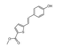 5-(4-hydroxy-styryl)-thiophene-2-carboxylic acid methyl ester结构式