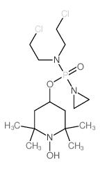 1-Piperidinyloxy,4-[[1-aziridinyl[bis(2-chloroethyl)amino]phosphinyl]oxy]-2,2,6,6-tetramethyl- picture