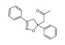 1-(3,5-diphenyl-4H-1,2-oxazol-5-yl)propan-2-one结构式