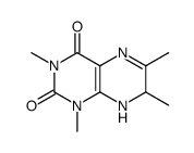 1,3,6,7-tetramethyl-7,8-dihydropteridine-2,4-dione Structure