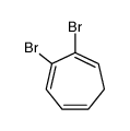 2,3-dibromocyclohepta-1,3,5-triene Structure