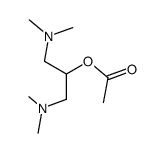 acetic acid-(β,β'-bis-dimethylamino-isopropyl ester)结构式