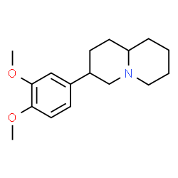 Octahydro-3-(3,4-dimethoxyphenyl)-2H-quinolizine结构式