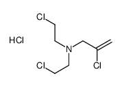 bis(2-chloroethyl)-(2-chloroprop-2-enyl)azanium,chloride结构式