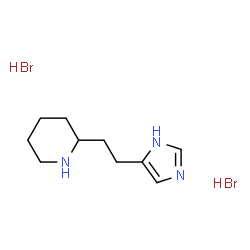 2-[2-(1H-IMIDAZOL-4-YL)-ETHYL]-PIPERIDINE 2HBR Structure