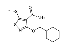 3-(cyclohexylmethoxy)-5-methylsulfanyl-1,2-thiazole-4-carboxamide Structure