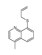 4-methyl-8-prop-2-enylsulfanylquinoline结构式