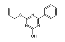 6-phenyl-4-prop-2-enylsulfanyl-1H-1,3,5-triazin-2-one Structure