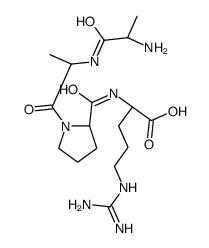 (2S)-2-[[(2S)-1-[(2S)-2-[[(2S)-2-aminopropanoyl]amino]propanoyl]pyrrolidine-2-carbonyl]amino]-5-(diaminomethylideneamino)pentanoic acid结构式