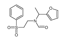 N-[2-(benzenesulfonyl)ethyl]-N-[1-(furan-2-yl)ethyl]formamide结构式