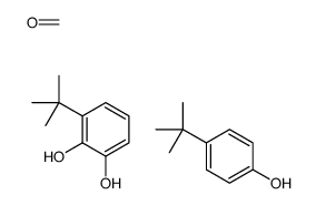 3-tert-butylbenzene-1,2-diol,4-tert-butylphenol,formaldehyde Structure