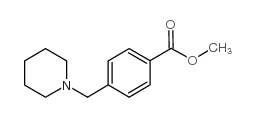 4-(1-哌啶基甲基)苯甲酸甲酯结构式