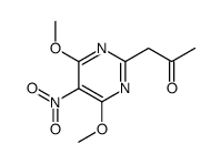 1-(4,6-dimethoxy-5-nitropyrimidin-2-yl)propan-2-one Structure