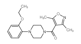 Methanone, (3,5-dimethyl-4-isoxazolyl)[4-(2-ethoxyphenyl)-1-piperazinyl]- picture