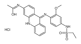 Acetamide, N-(9-(4-(ethylsulfonamido)-2-methoxyanilino)-3-acridinyl)-,monohydrochloride结构式