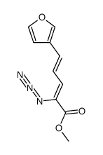 2-azido-5-furan-3-yl-penta-2,4-dienoic acid methyl ester结构式