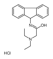 2-(diethylamino)-N-(9H-fluoren-9-yl)acetamide,hydrochloride Structure