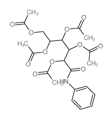 [1,2,4,5-tetraacetyloxy-1-(phenylcarbamoyl)pentan-3-yl] acetate结构式