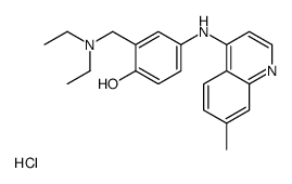 2-[(Diethylamino)methyl]-4-[(7-methyl-4-quinolinyl)amino]phenol h ydrochloride (1:1)结构式