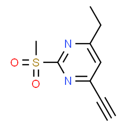 Pyrimidine, 4-ethyl-6-ethynyl-2-(methylsulfonyl)- (9CI) picture