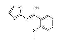 Benzamide, 2-(methylthio)-N-2-thiazolyl- (9CI)结构式