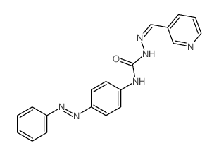 Hydrazinecarboxamide,N-[4-(2-phenyldiazenyl)phenyl]-2-(3-pyridinylmethylene)-结构式