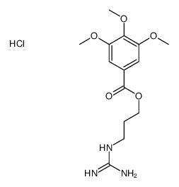 carbamimidoyl-[3-(3,4,5-trimethoxybenzoyl)oxypropyl]azanium,chloride Structure