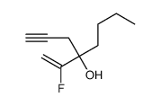 4-(1-fluoroethenyl)oct-1-yn-4-ol结构式