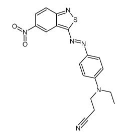 3-{Ethyl-[4-(5-nitro-benzo[c]isothiazol-3-ylazo)-phenyl]-amino}-propionitrile Structure