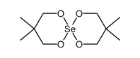 3,3,9,9-tetramethyl-1,5,7,11-tetraoxa-6l4-selenaspiro[5.5]undecane结构式