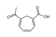 6-Acetyl-1,3,5-cycloheptatrien-1-carbonsaeure结构式