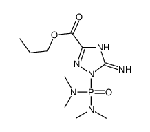 propyl 5-amino-1-[bis(dimethylamino)phosphoryl]-1,2,4-triazole-3-carboxylate结构式