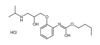 [3-[2-(butoxycarbonylamino)phenoxy]-2-hydroxypropyl]-propan-2-ylazanium,chloride Structure