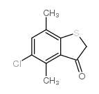 5-chloro-4,7-dimethylbenzo[b]thiophen-3(2H)-one结构式