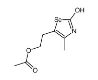 2-(4-methyl-2-oxo-3H-1,3-selenazol-5-yl)ethyl acetate结构式