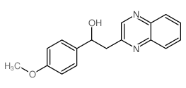 1-(4-methoxyphenyl)-2-quinoxalin-2-ylethanol structure