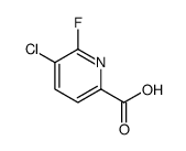 2-Pyridinecarboxylic acid, 5-chloro-6-fluoro Structure