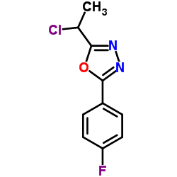 2-(1-Chloroethyl)-5-(4-fluorophenyl)-1,3,4-oxadiazole Structure