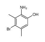 2-氨基-4-溴-3,5-二甲基苯酚结构式