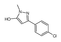 5-(4-CHLOROPHENYL)-2,4-DIHYDRO-2-METHYL-3H-PYRAZOL-3-ONE Structure