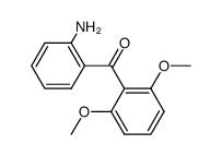 2-amino-2',6'-dimethoxybenzophenone结构式