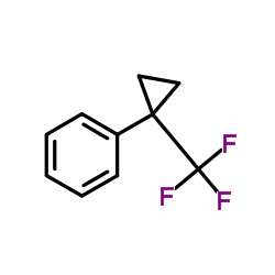 [1-(Trifluoromethyl)cyclopropyl]benzene Structure