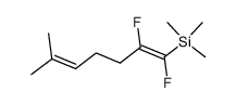 difluoro-1,2 methyl-6 trimethylsilyl heptadiene-1,5-(Z)结构式