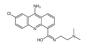 9-amino-7-chloro-N-[2-(dimethylamino)ethyl]acridine-4-carboxamide Structure