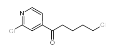 2-CHLORO-4-(5-CHLOROVALERYL)PYRIDINE Structure