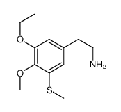 2-(3-ethoxy-4-methoxy-5-methylsulfanylphenyl)ethanamine Structure