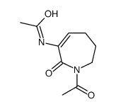 N-(1-acetyl-7-oxo-3,4-dihydro-2H-azepin-6-yl)acetamide Structure