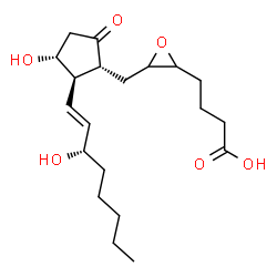 5(6)-epoxyprostaglandin E1 alpha Structure