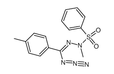 N,4-dimethyl-N-(phenylsulfonyl)benzohydrazonoyl azide Structure