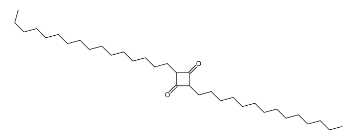 2-hexadecyl-4-tetradecylcyclobutane-1,3-dione Structure
